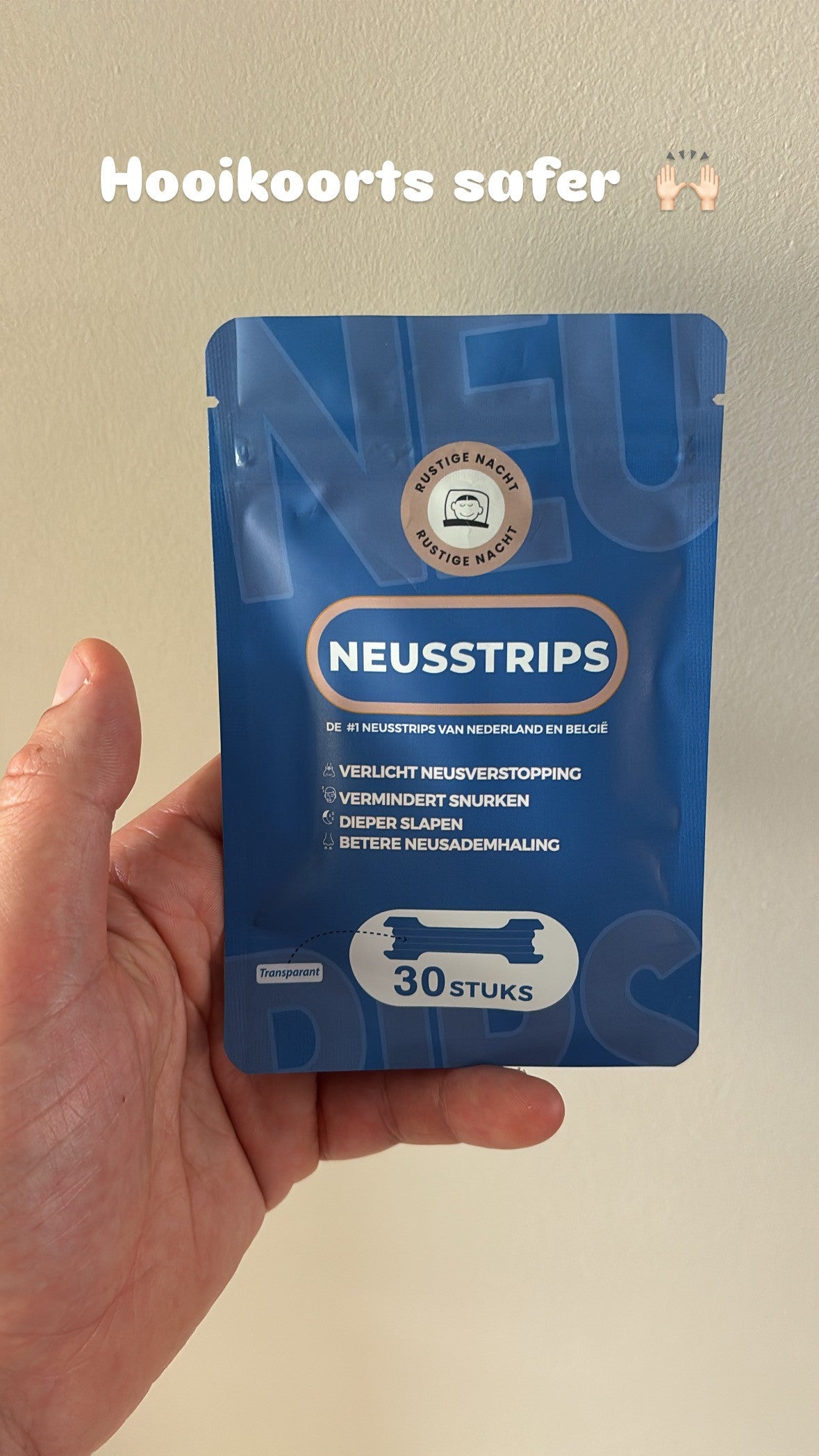 neusstrips-hooikoorts