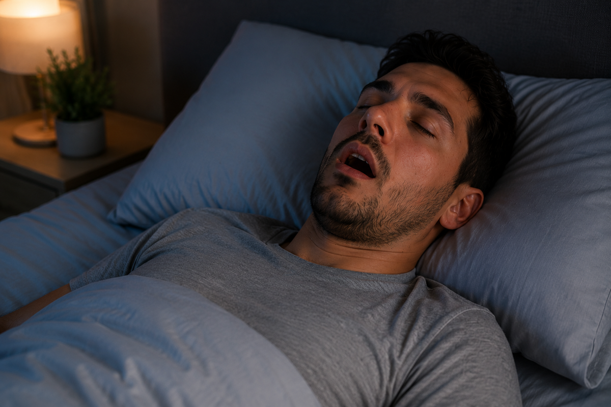 man-slaapt-met-mond-open